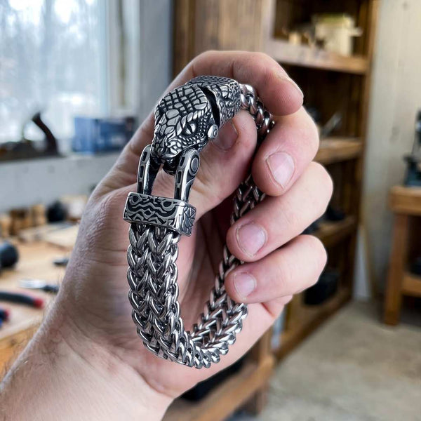 JORMUNGANDR BRACELET - STAINLESS STEEL