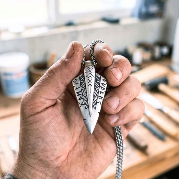 RUNIC SPEARHEAD - STAINLESS STEEL
