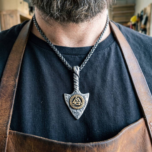VALKNUT MEDALLION - STAINLESS STEEL
