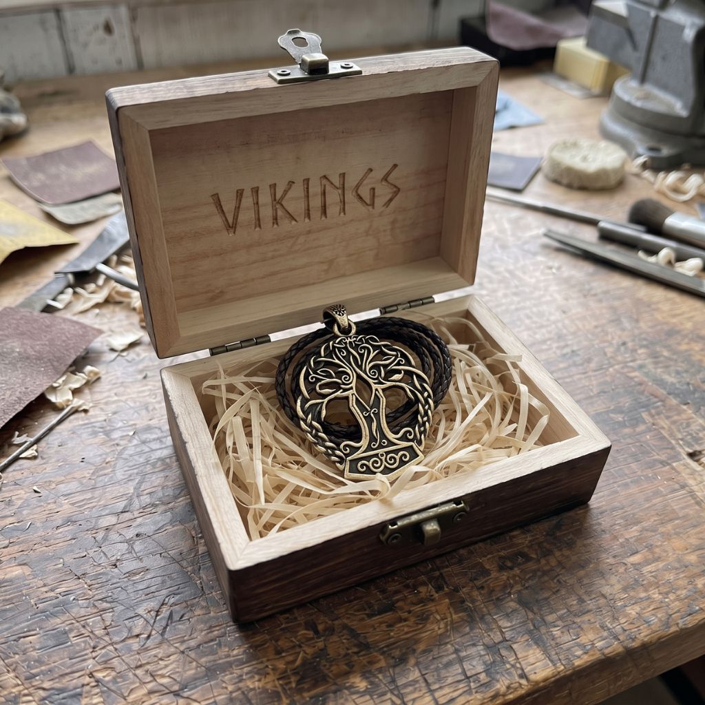 YGGDRASIL MJOLNIR THOR HAMMER PENDANT - SOLID BRASS
