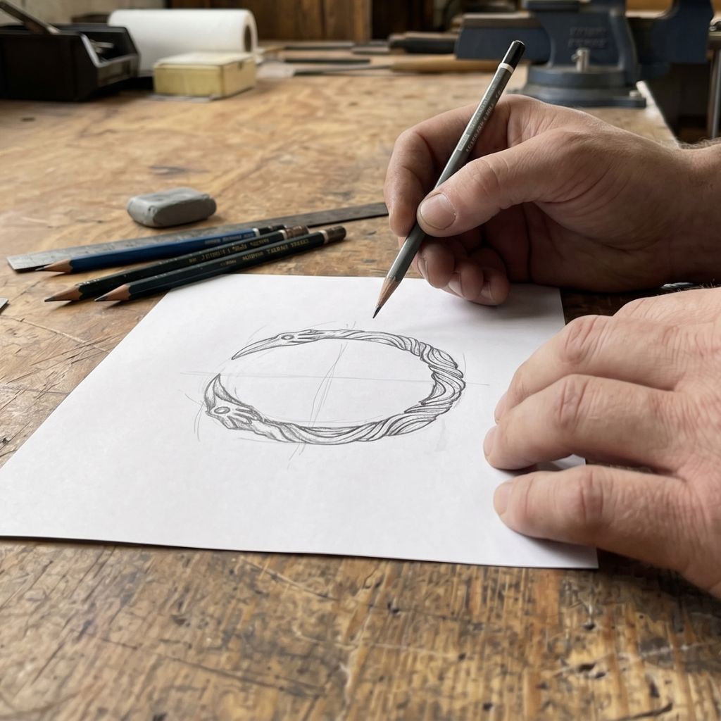 RAVEN  ARM RING - STAINLESS STEEL
