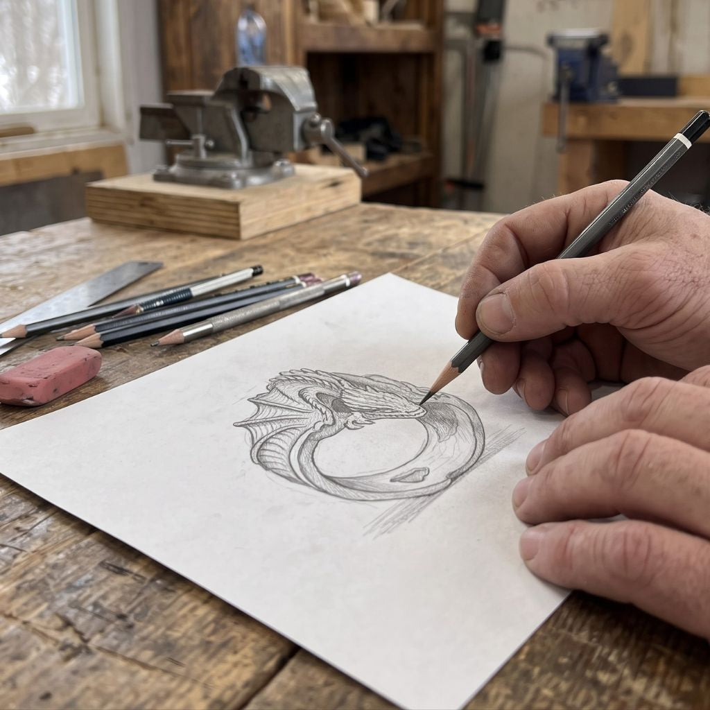 NÍÐHÖGGR DRAGON - STAINLESS STEEL