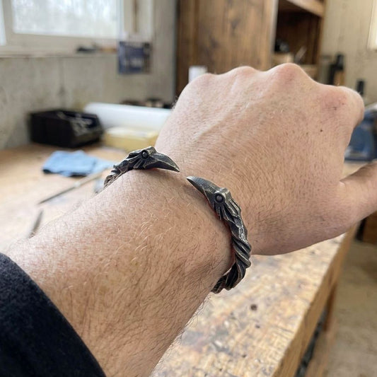 RAVEN  ARM RING - STAINLESS STEEL