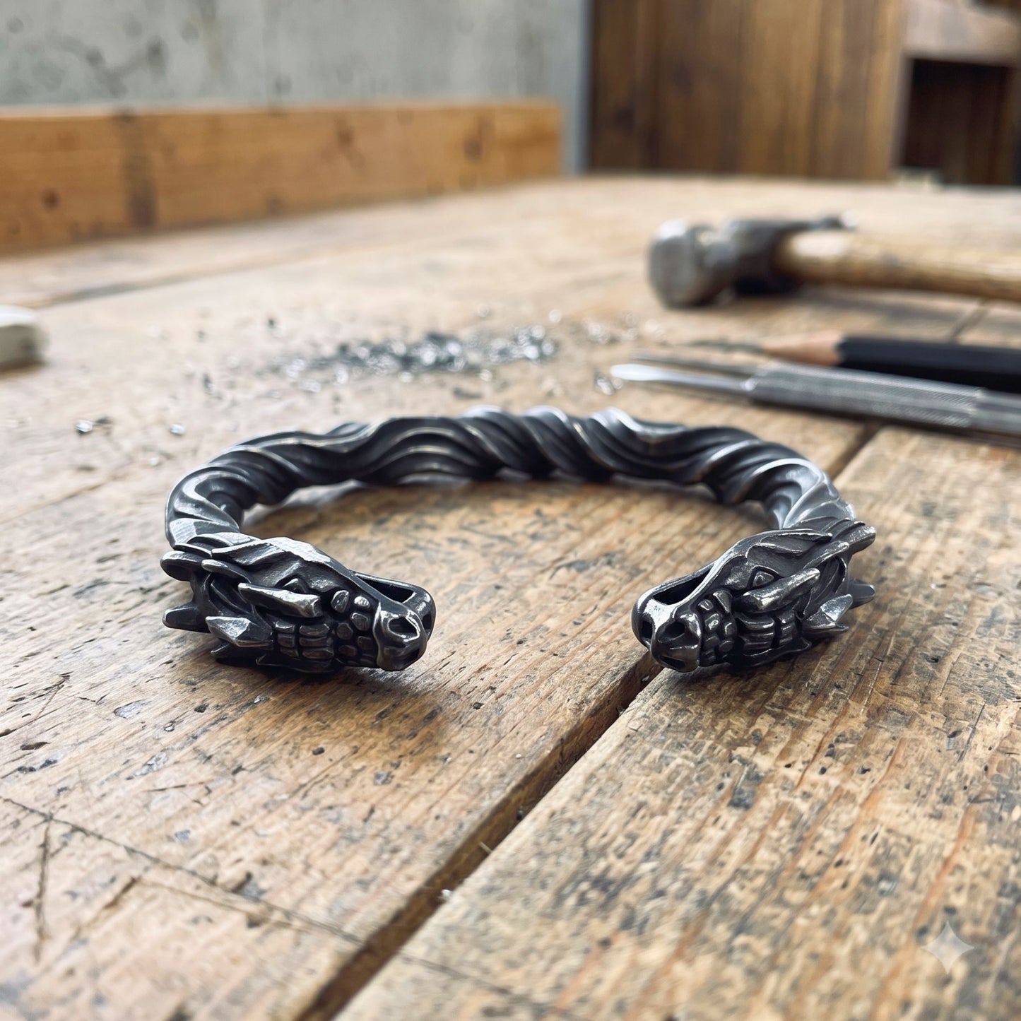 FAFNIR ARM RING - STAINLESS STEEL