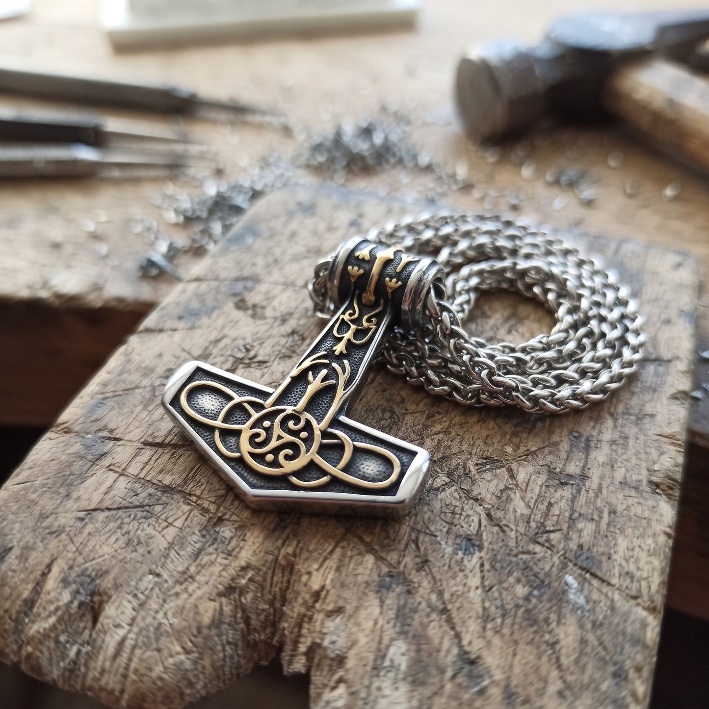 GOLDEN KNOT MJOLNIR - STAINLESS STEEL