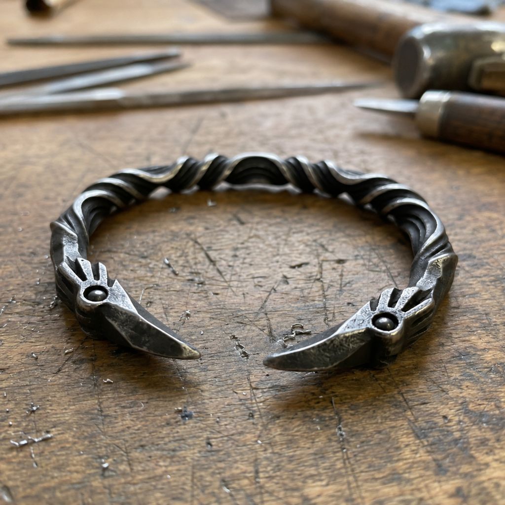 RAVEN  ARM RING - STAINLESS STEEL