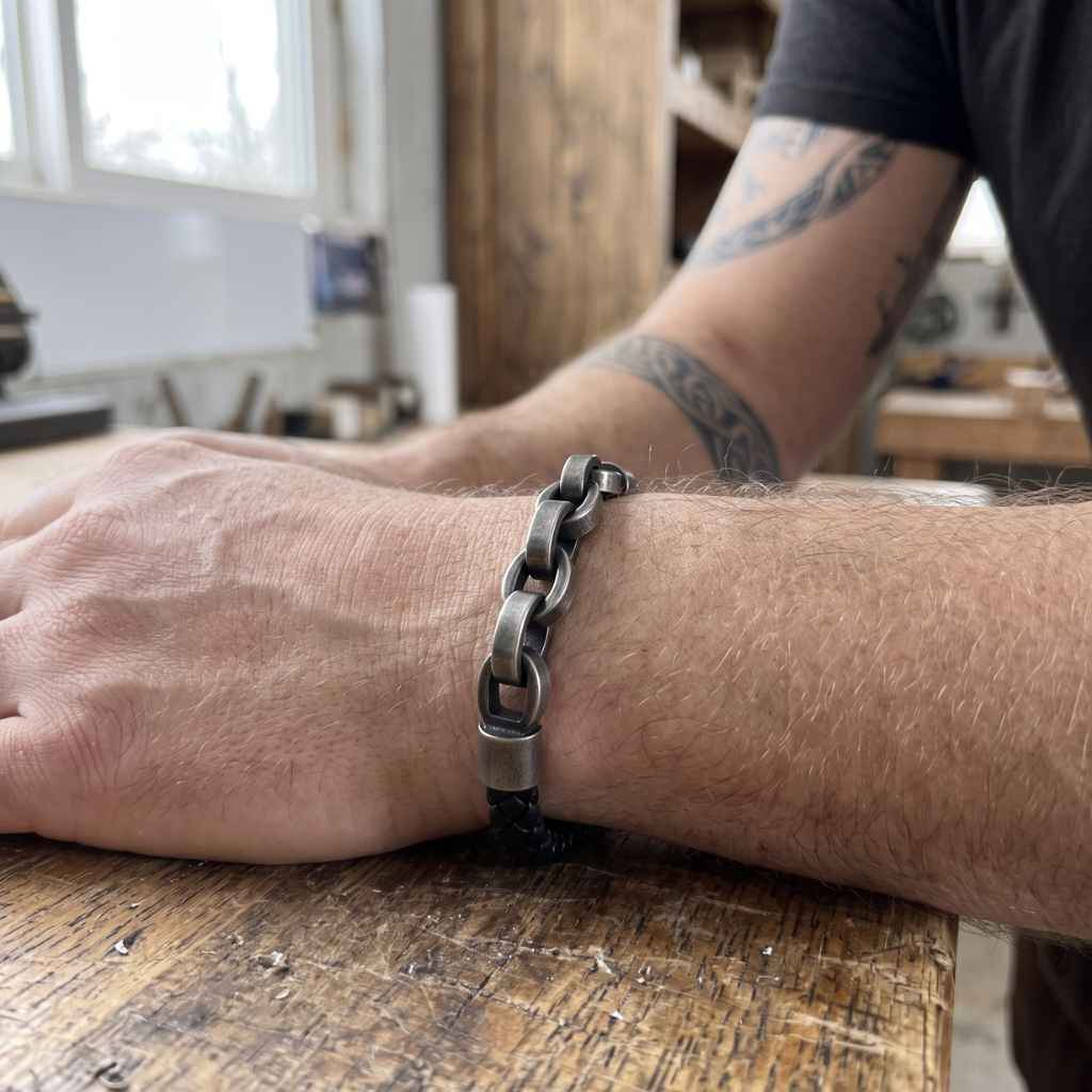 GLEIPNIR BRACELET - STAINLESS STEEL