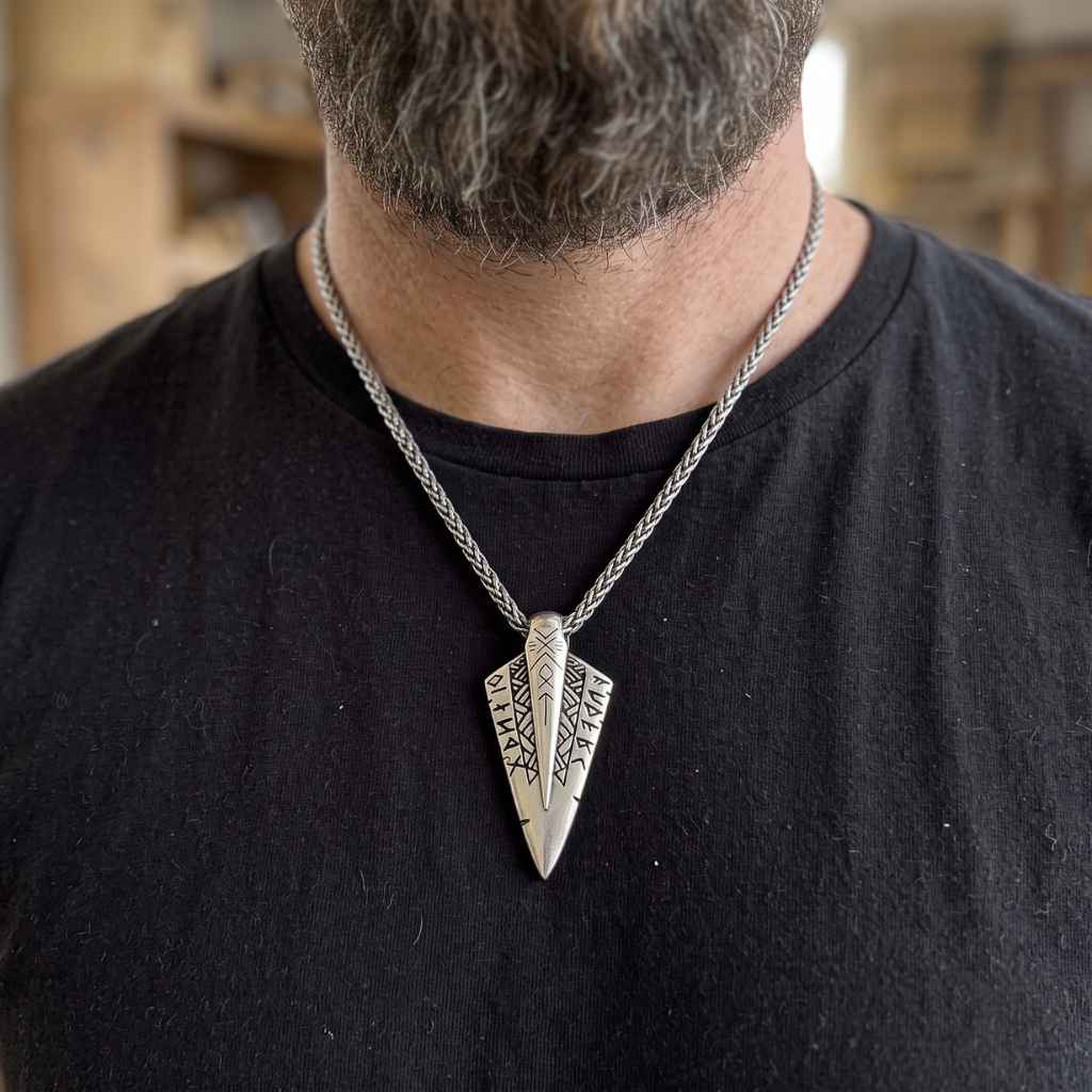 RUNIC SPEARHEAD - STAINLESS STEEL