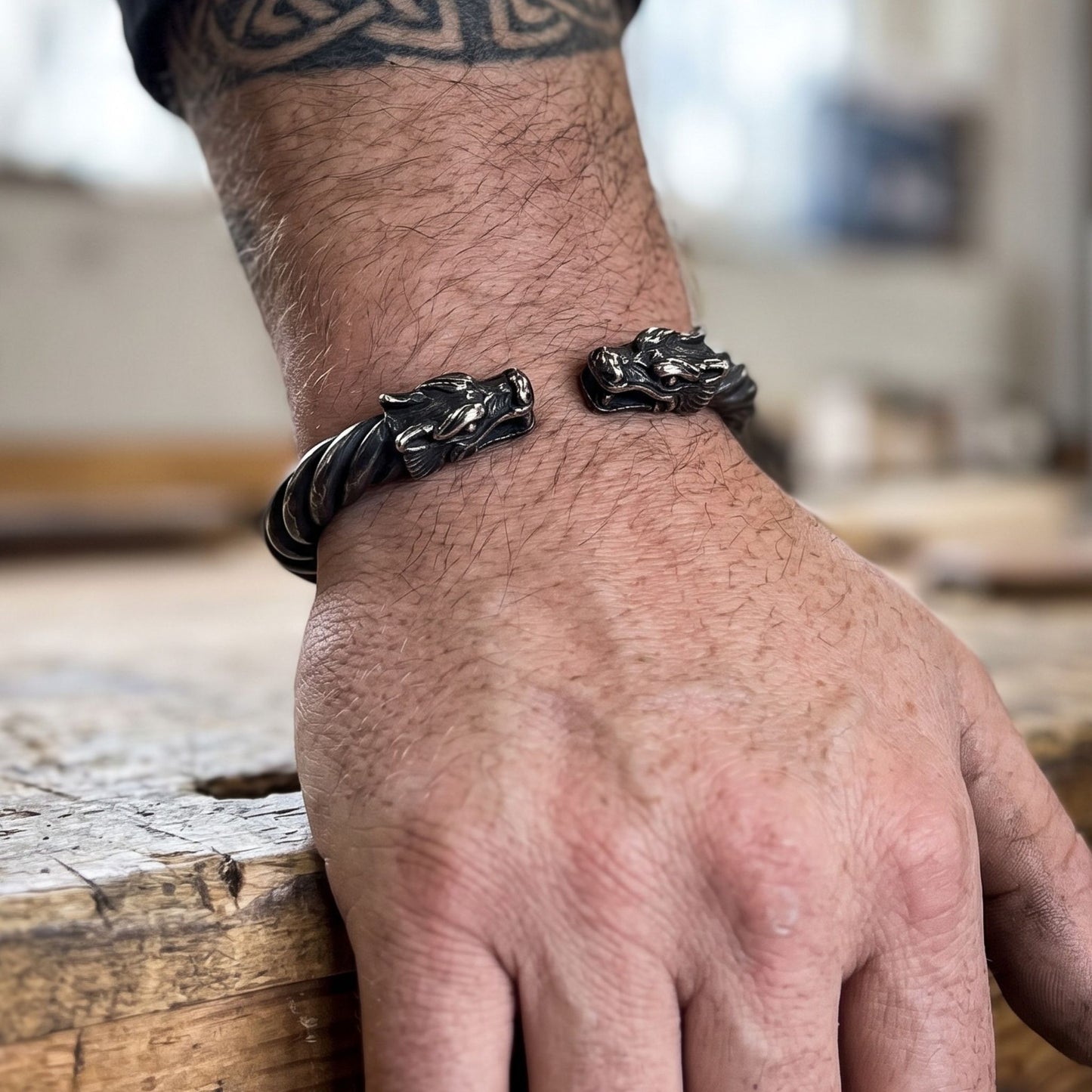 FAFNIR ARM RING - STAINLESS STEEL
