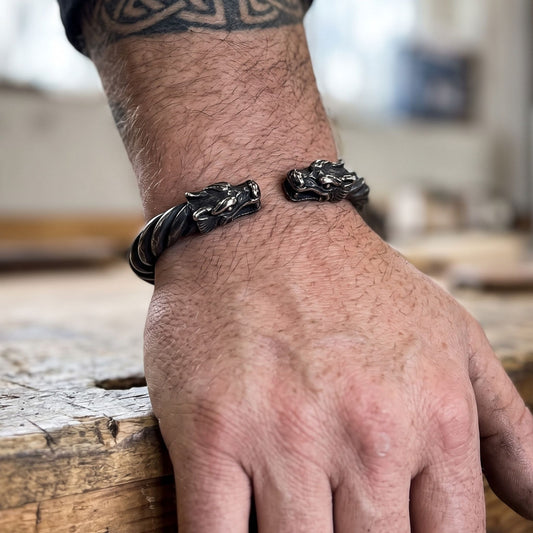 FAFNIR ARM RING - STAINLESS STEEL