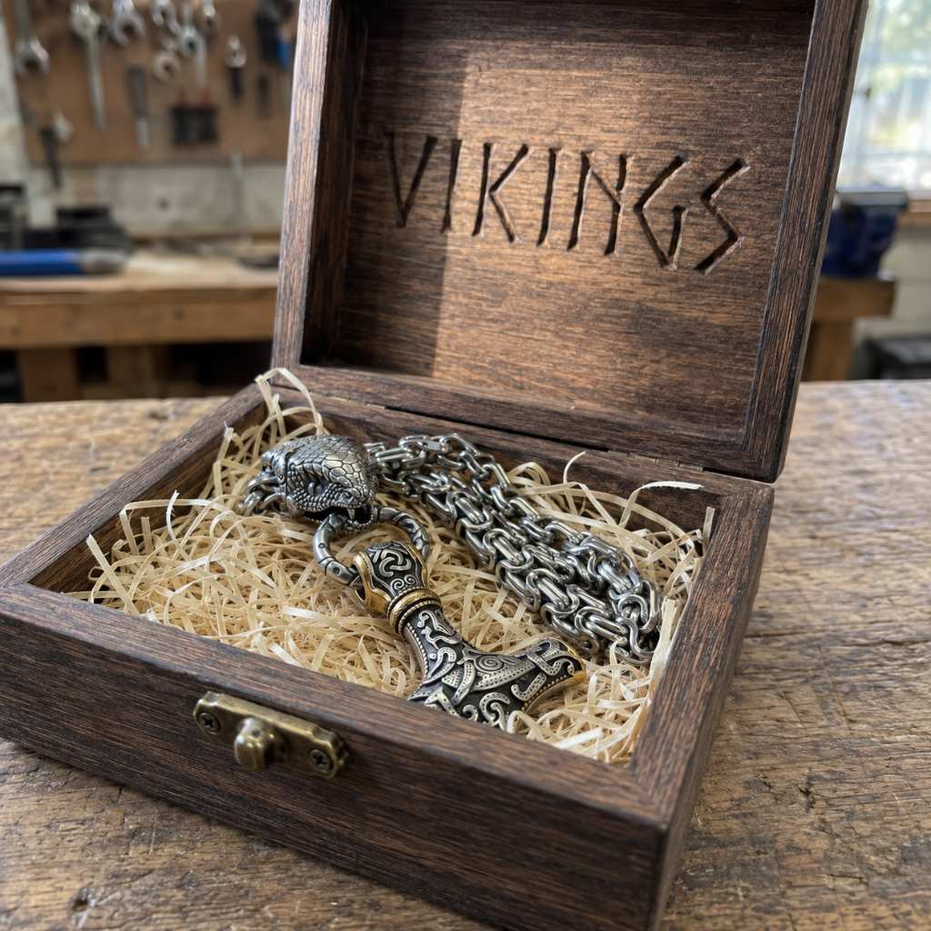 JÖRMUNGANDR & MJOLNIR - STAINLESS STEEL