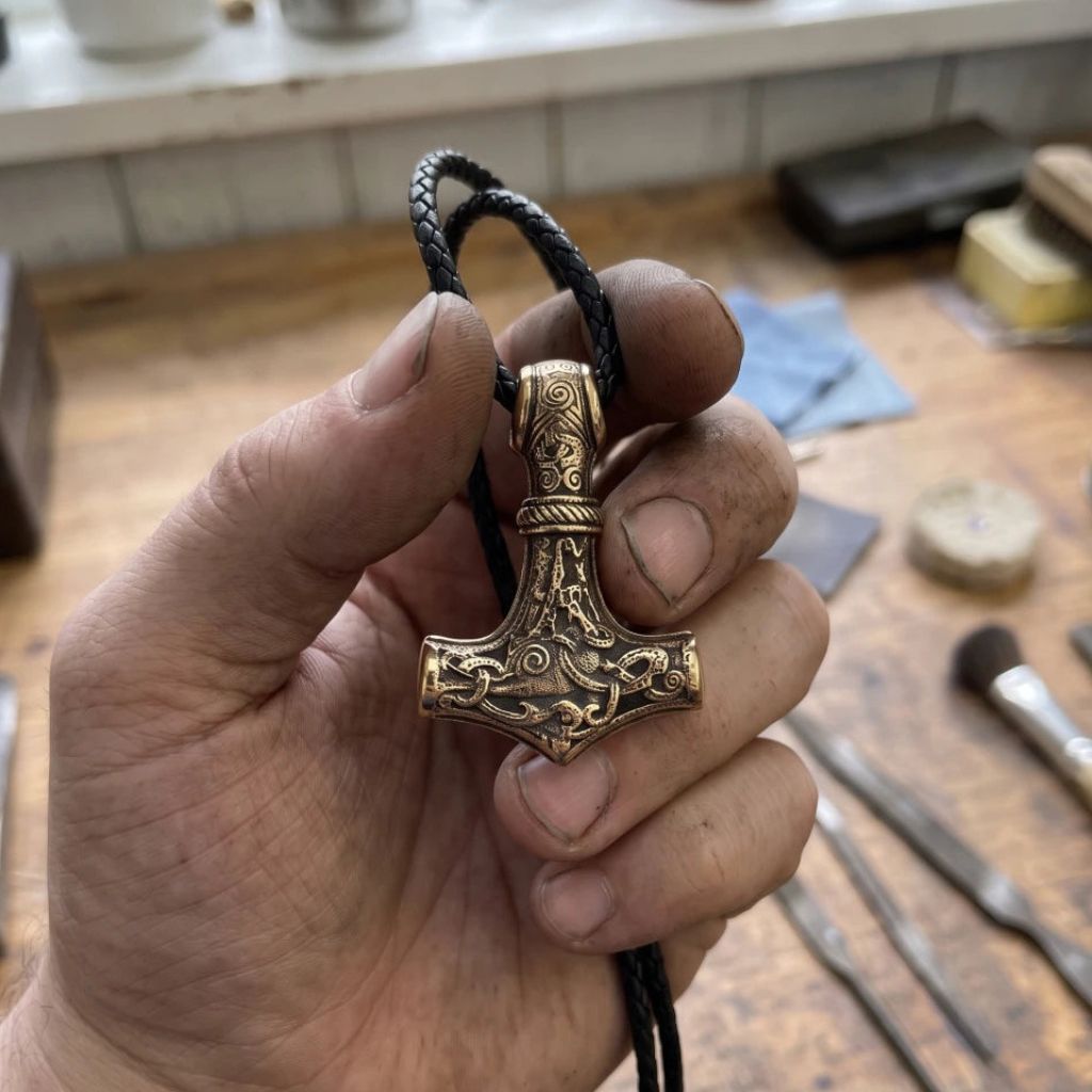 THOR MAMMEN ART MJOLNIR PENDANT - STAINLESS STEEL
